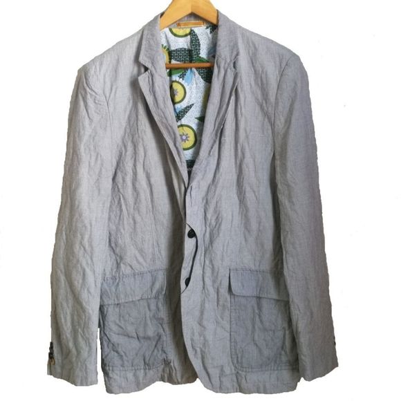 Desigual Other - 𝅺MEN Desigual Casual Thin Stripes Summer Lightweigth Blazer, size 52